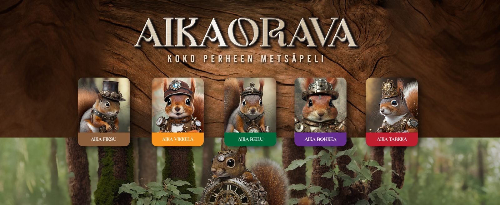 Aikaorava – koko perheen metsäpeli